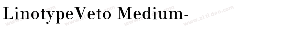 LinotypeVeto Medium字体转换